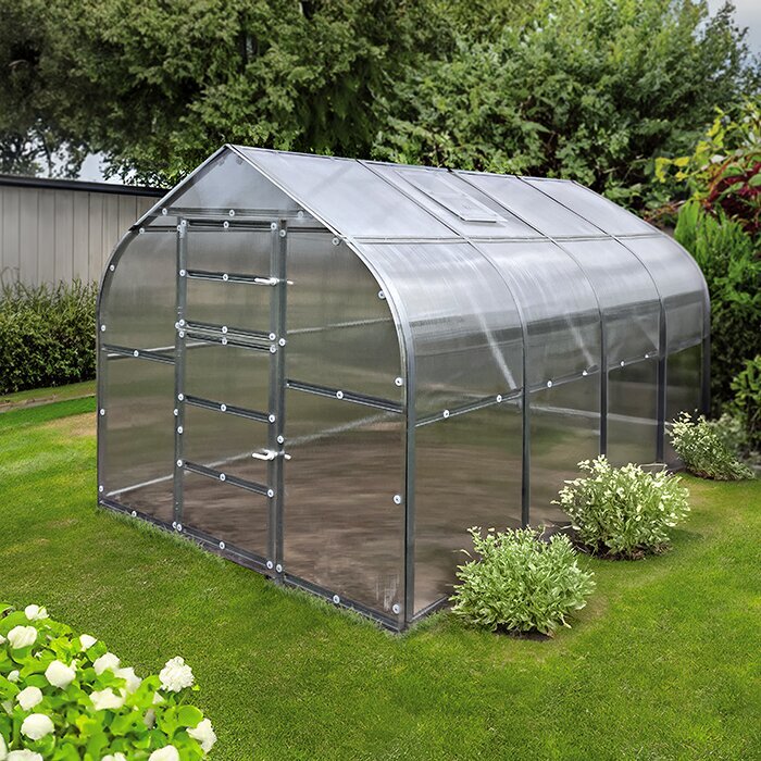 Hoch-Tunnel Gewächshaus Scharfwinkelig
