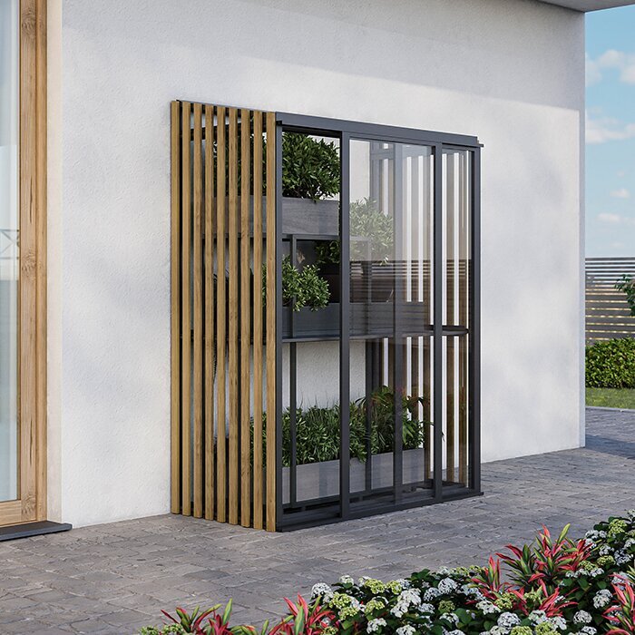 Gewächshaus Wandmontage