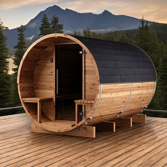 Fasssauna aus Thermoholz | Fasssauna aus Thermoholz LC 300